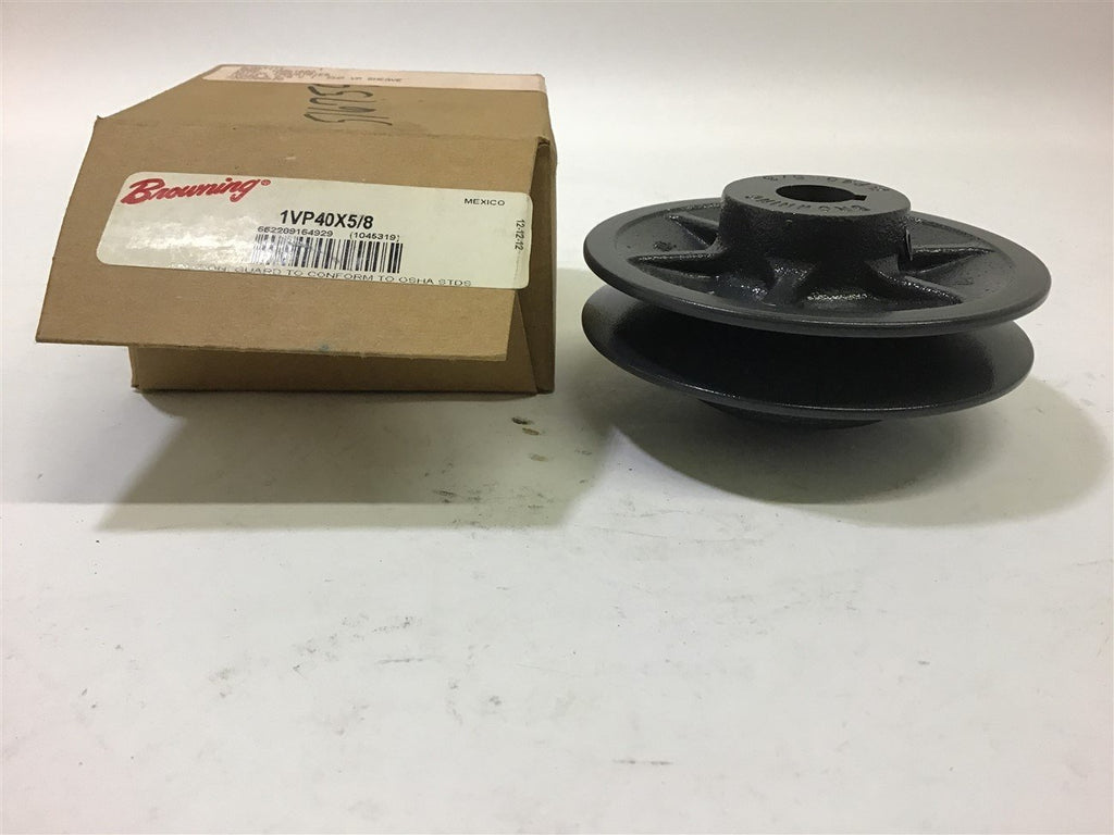 Browning 1VP40x5/8 Pulley Single Groove 5/8" Bore