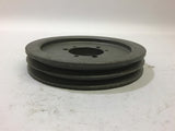 3V6.0X2-SH Pulley 2 Groove 3V Belt Width uses SH Bushing