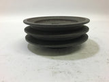 2 Groove Pulley 5" OD 5/8' Belt Width 0.720" Bore