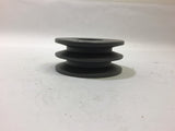 2BK40H Pulley 2 Groove B Width Belt uses H Bushing