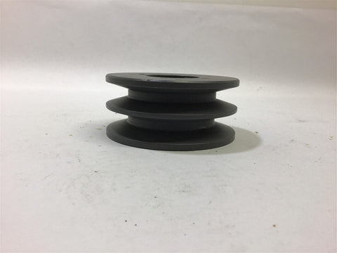 2BK40H Pulley 2 Groove B Width Belt uses H Bushing