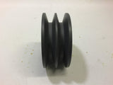 2BK40H Pulley 2 Groove B Width Belt uses H Bushing