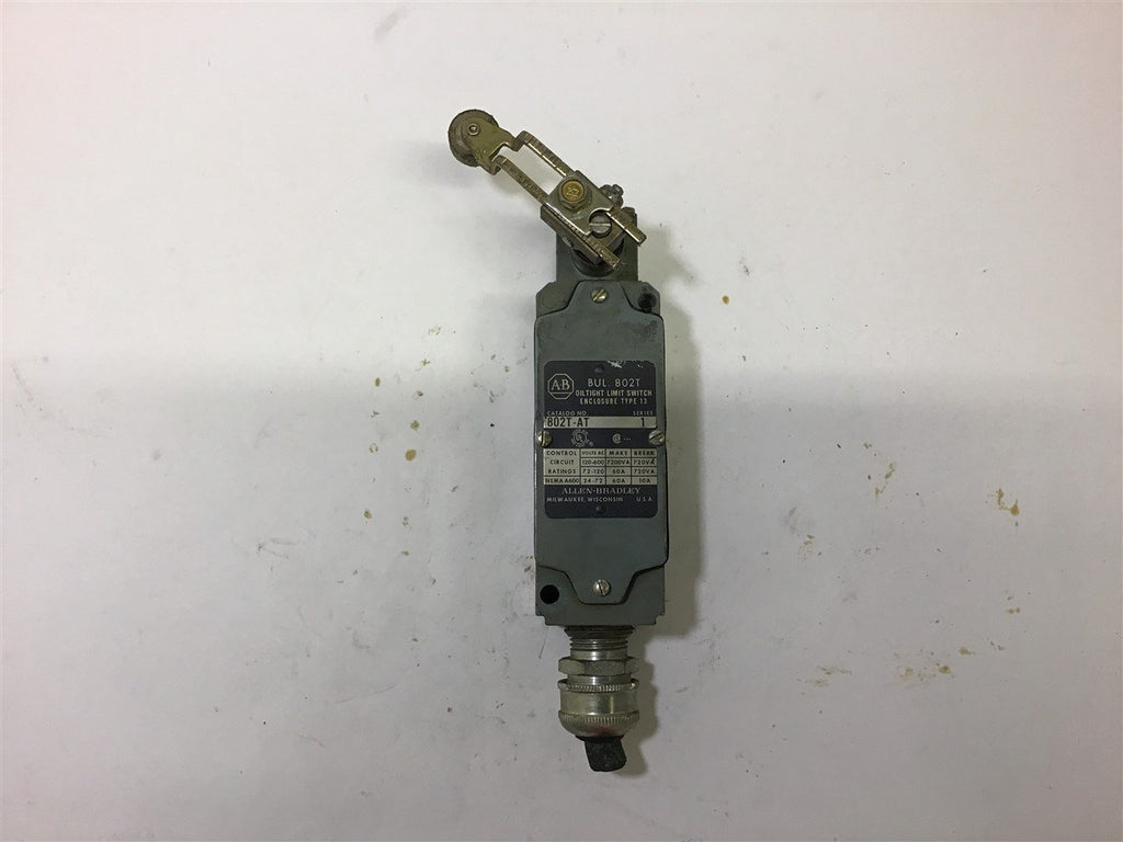 Allen-Bradley 802T-AT Oiltight Limit Switch 120-600 Vac