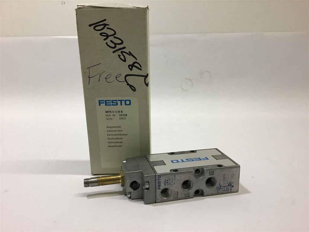 Festo MFH-5-1/8-B Solenoid Valve 19758 Ser D802