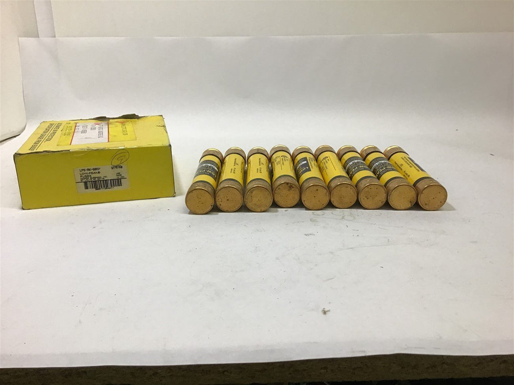 Bussmann LPS-RK-60SP Low Peak Fuse Box of 9