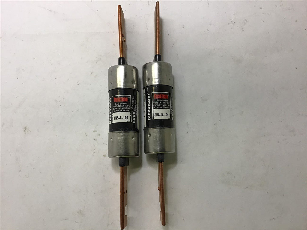 Fusetron FRS-R-100 Fuse 100 Amp 600 Volts Lot of 2