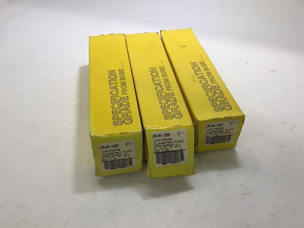 Cooper Bussmann LPN-RK-125SP Low-Peak Fuse 120 Amp 600 Volts