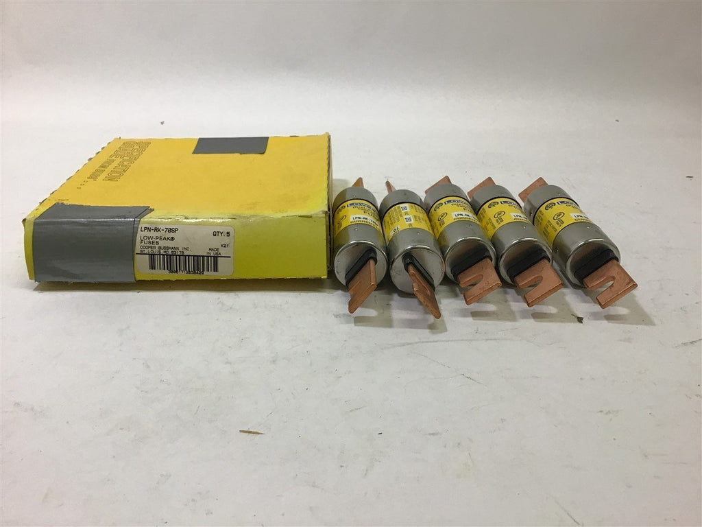 Bussmann LPN-RK-70SP Low-Peak Fuse 70 Amp Box of 5