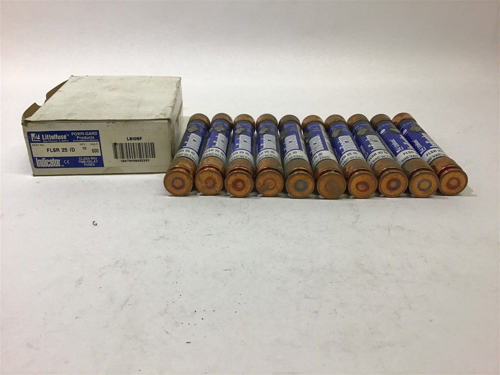 Littelfuse FLSR 25 ID Indicator Fuse 600 V RK5 Lot of 10