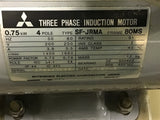 Mitsubishi SF-JRMA Three Phase Induction Motor 0.75 kW 1680 RPM 4P 200 V 60 Hz