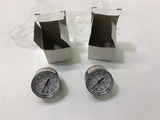 Qty. 2 Gauges 1- 160Psi 0-1100 kPa ABS Case Bronze Tube Brass Socket