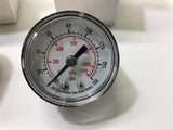 Qty. 2 Gauges 1- 160Psi 0-1100 kPa ABS Case Bronze Tube Brass Socket