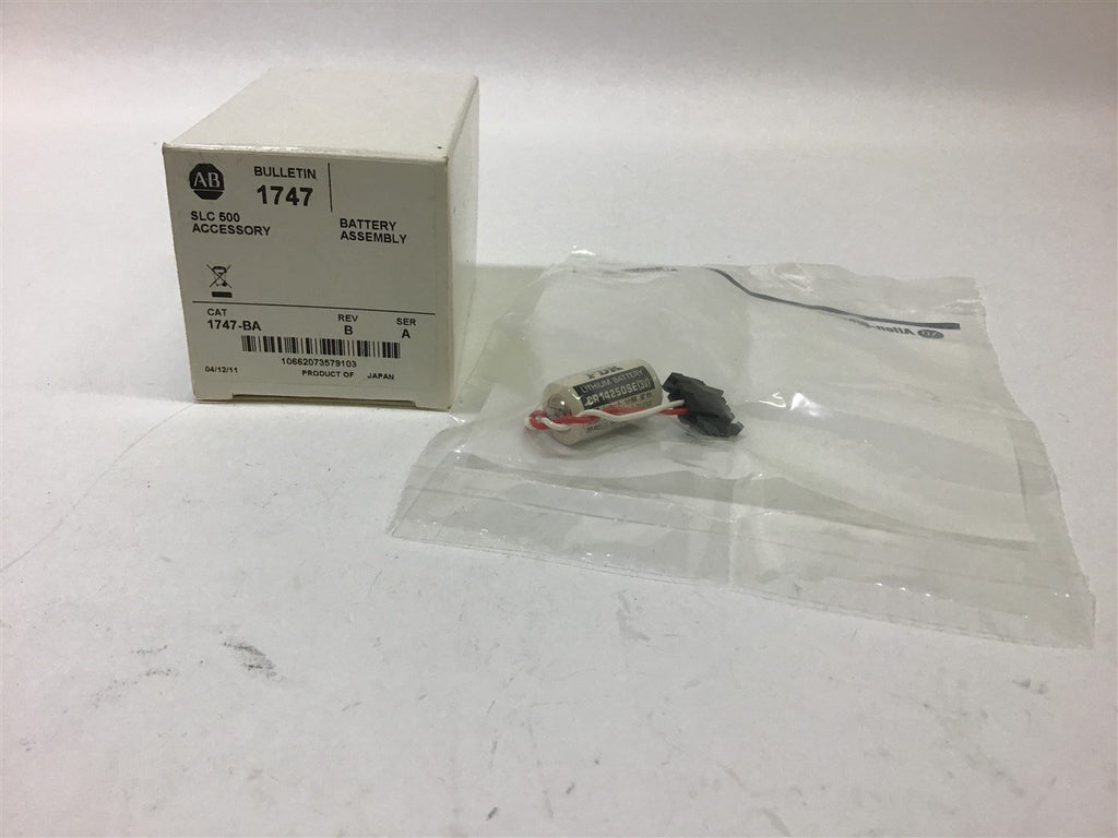 Allen-Bradley 1747-BA SLC 500 Battery Assembly Rev B Ser A