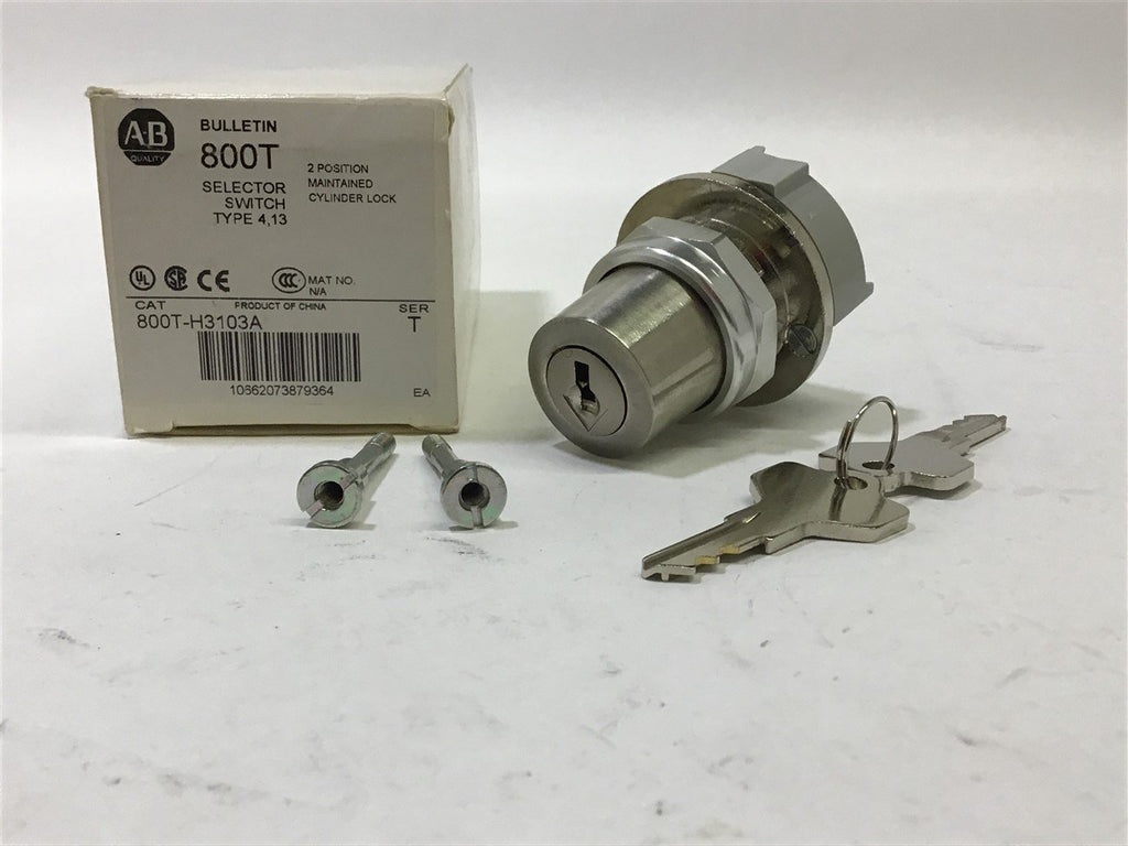Allen-Bradley 800T-H3103A Selector Switch Type 4, 13 Ser T 2 Pos. Lock