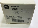 Allen-Bradley 800T-H3103A Selector Switch Type 4, 13 Ser T 2 Pos. Lock