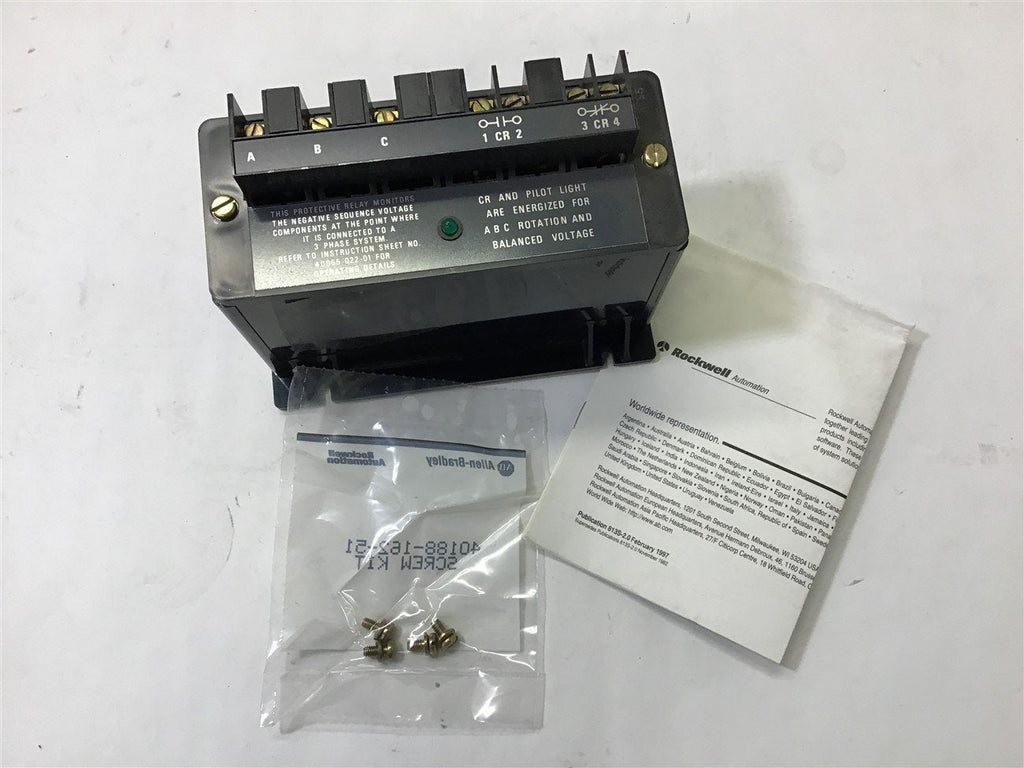 Allen Bradley Bulletin 813S-VOB Line Voltage Monitor Relay Ser. B 480V 3Ph 60Hz