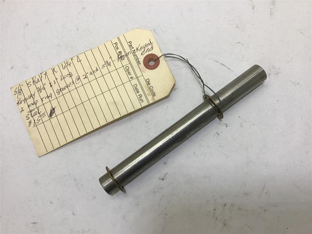 Shaft 5/8" x 6 1/4" 3/16" x 1" Long Keyway