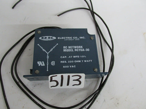 Rk Electric Trans Volt Fitler - Rcy6A-30 - 220 Ohms - Capacitor .47 Mfd -  Used