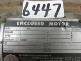 U.S. MOTOR 1 1/2 HP - # 1121 - 1800 RPM - 240/480VAC - 184 FRAME - USED