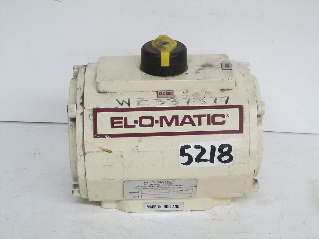 EL-O-MATIC Pneumatic Actuator DA15 Serial # 06700260 Pmax. 120 PSIG New