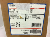 A.O. Smith 915 1/2 HP AC Motor 115 Volts 1725 Rpm 48Y Frame