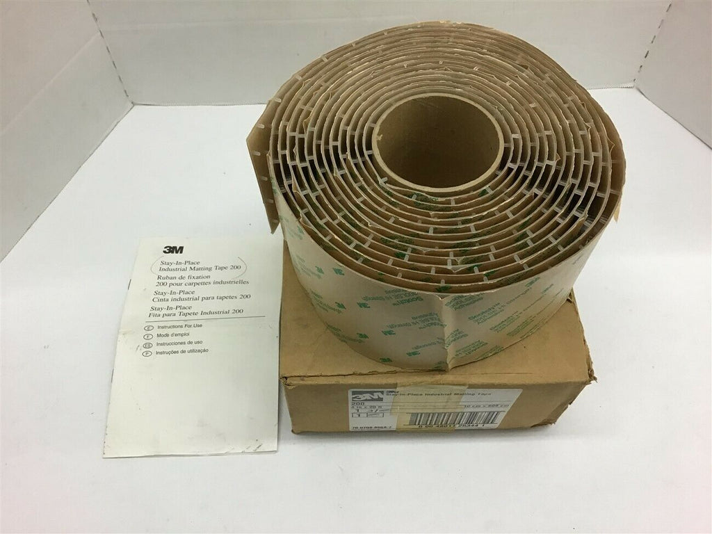 3M Stay-in-Place Industrial Matting Tape 200 4" X 20'